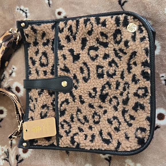 NWT Simply Southern Leopard Print Crossbody Satchel Bag - Picture 2 of 6